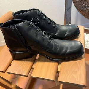 Black booties-Liz Baker retro boots. Excellent condition.